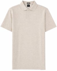 BOSS - Solid Shirt Collar Polo - Lyst