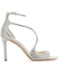 Jimmy Choo - Open Square Toe Heels - Lyst