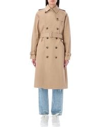 A.P.C. - Classic Double-Breasted Trench Jacket - Lyst