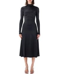 DIESEL - Mock Collar Midi Dress - Lyst