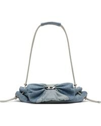 DIESEL - Denim Scrunch-D Large Shoulder Bag - Lyst
