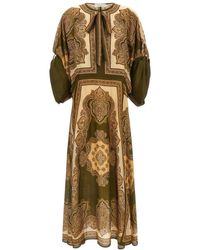 Zimmermann - Paisley Round Neck Maxi Dress - Lyst