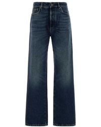 Miu Miu - Five-Pocket Loose Fit Denim Jeans - Lyst