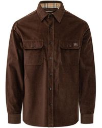 Burberry - Regular Corduroy Overshirt - Lyst