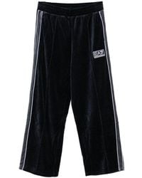 EA7 - Logo Elasticated Trousers - Lyst