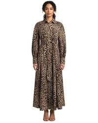 Ella - Animal Print Maxi Dress - Lyst
