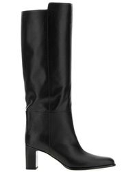 Jimmy Choo - Caly Leather Heel Boots - Lyst