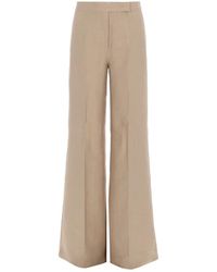 Max Mara - Flared Flat Front Pants - Lyst