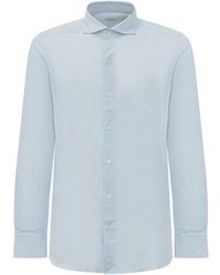 Finamore 1925 - Regular Solid Shirt - Lyst
