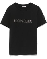 Moncler - Logo Cotton T-Shirt - Lyst