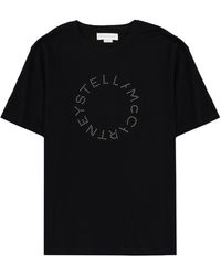 Stella McCartney - T-Shirt With Logo Cotton T-Shirts - Lyst