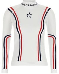 Perfect Moment - Stripes Mock Collar Sweater - Lyst