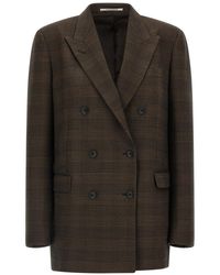 Tagliatore - Dark Peaked Lapel Blazer - Lyst
