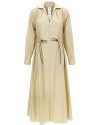 Max Mara - Shirt Collar Maxi Dress - Lyst