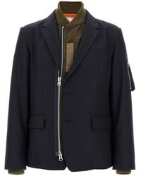 Sacai - Bomber Insert Blazer - Lyst