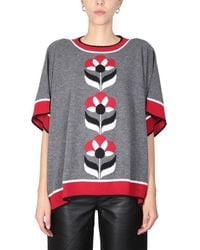 Moschino - Floral Round Neck Sweater - Lyst