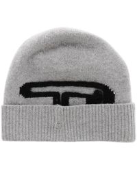 DIESEL - Logo Beanie Cap - Lyst