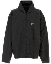 Balenciaga - Linen Hood Jacket - Lyst