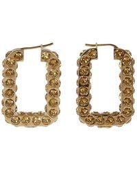 AMINA MUADDI - Charlotte Hoop Earrings - Lyst