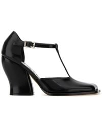 Loewe - Leather T-Bar Pumps - Lyst
