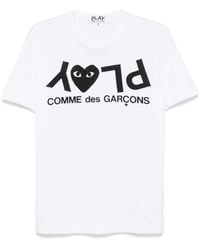 COMME DES GARÇONS PLAY - Cotton T-Shirt - Lyst