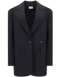 P.A.R.O.S.H. - Wool Single-Breasted Blazer Jacket - Lyst
