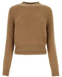 Prada - Biscuit Cashmere Sweater - Lyst
