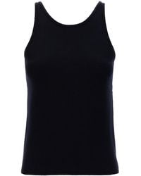 Max Mara - Fitted Stretch Wool Knit Top - Lyst