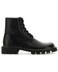 Loewe - Leather Sierra Ankle Boots - Lyst