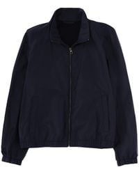 BOSS - Solid Mock Collar Jacket - Lyst