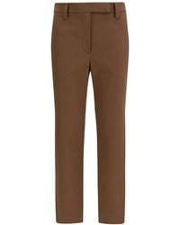 Brunello Cucinelli - Slim Flat Front Pant - Lyst