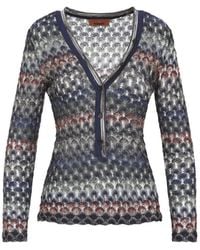 Missoni - Multidark Version V Neck Sweater - Lyst