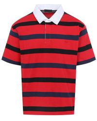 Prada - Cotton Short Sleeves Polo - Lyst