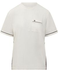 Ferragamo - Classic Short Sleeve T-Shirt With Pocket Detail - Lyst