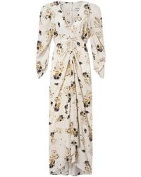 Isabel Marant - Albini Printed Silk Midi Dress - Lyst