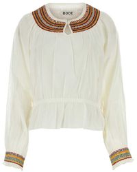 Bode - Cotton Georgette Blouse - Lyst