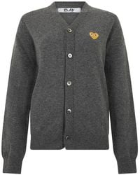 COMME DES GARÇONS PLAY - Cardigan Wool Cardigans - Lyst