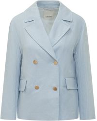 Max Mara - Double-Breasted Blazer - Lyst