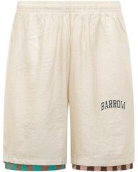 Barrow - Off Logo Shorts - Lyst