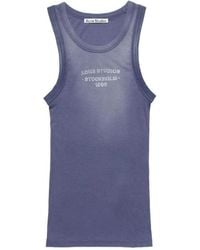 Acne Studios - Printed Scoop Neck Tank Top - Lyst