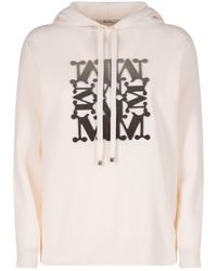 Max Mara - Long Sleeves Printed Hoodie - Lyst
