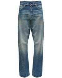MM6 by Maison Martin Margiela - Relaxed Fit Straight-Leg Jeans With Classic Five-Pocket Design - Lyst