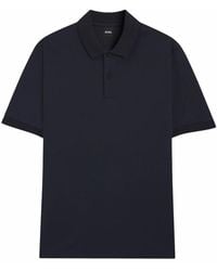 BOSS - Solid Shirt Collar Polo - Lyst