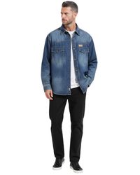 HUGO - Oversized Denim Shirt - Lyst