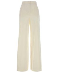 Max Mara - Off Loose Flat Front Pants - Lyst