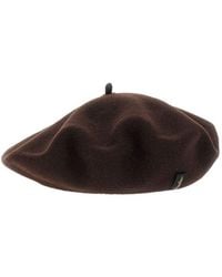 Borsalino - Dark Solid Beret Hat - Lyst
