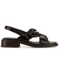 Prada - Buckled Sandals - Lyst