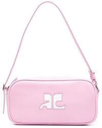 Courreges - Baguette Leather Handbag - Lyst