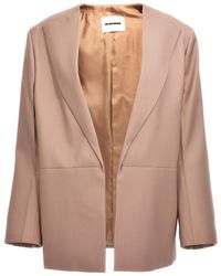 Jil Sander - Single-Breasted Blazer Jacket - Lyst