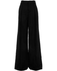 Saint Laurent - Wool Wide-Leg Pant - Lyst